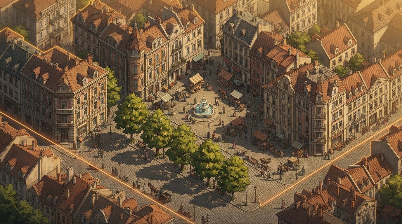 Old Town cobblestone district