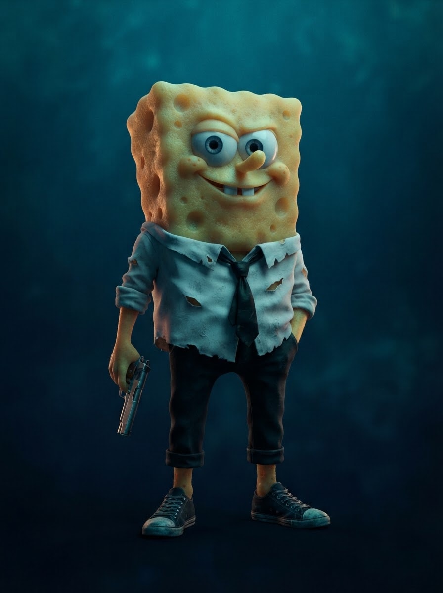 SpongeBob, fry cook turned criminal