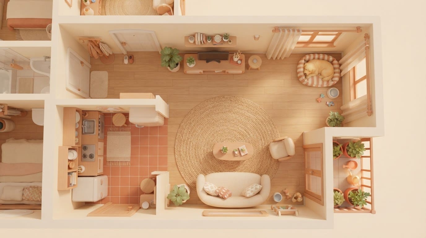 Apartamento aconchegante urbano