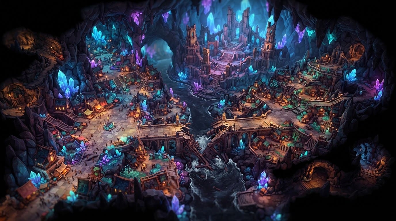 A crumbling underground empire