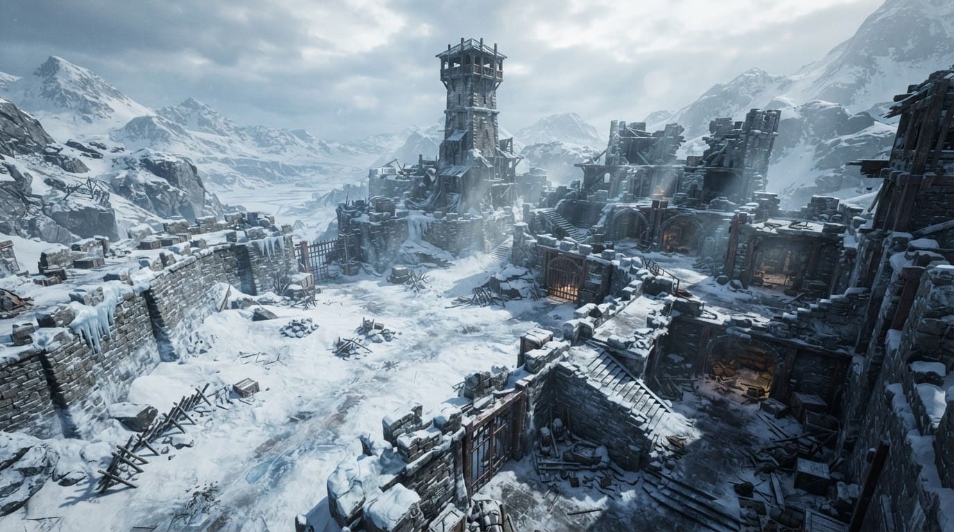 Frozen mountain fortress