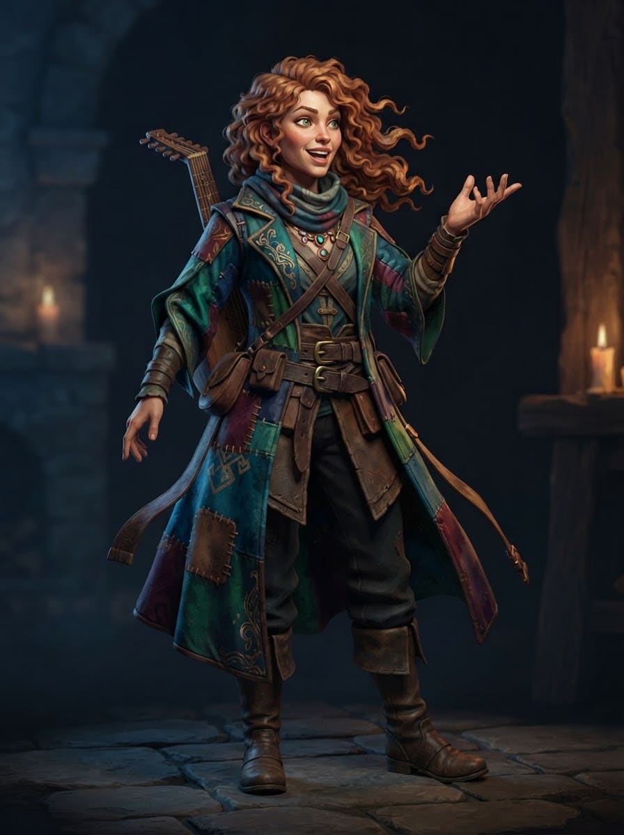 A charming wandering bard