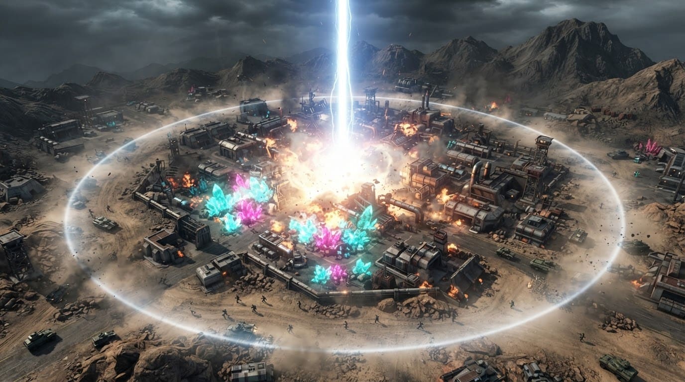 Superwaffe lädt auf und schlägt ein