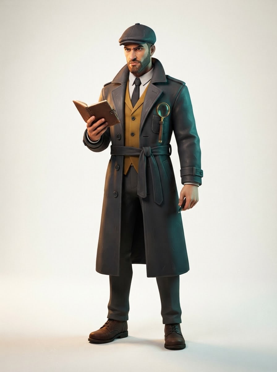 Der Detektiv im Trenchcoat