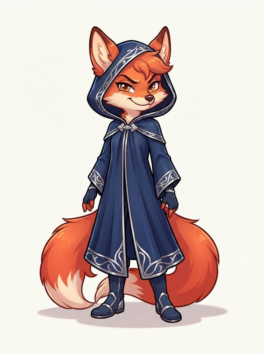 The sneaky blue fox