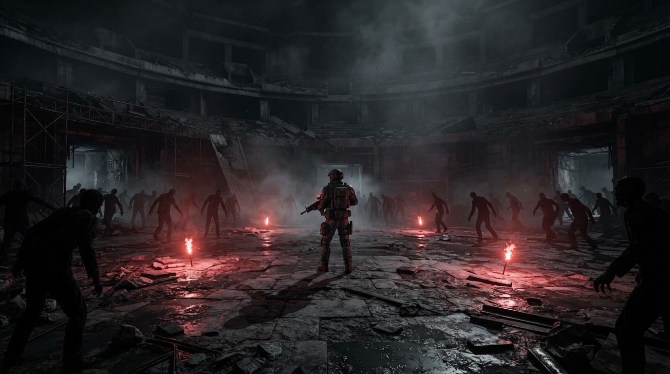 Survive the final zombie wave alone