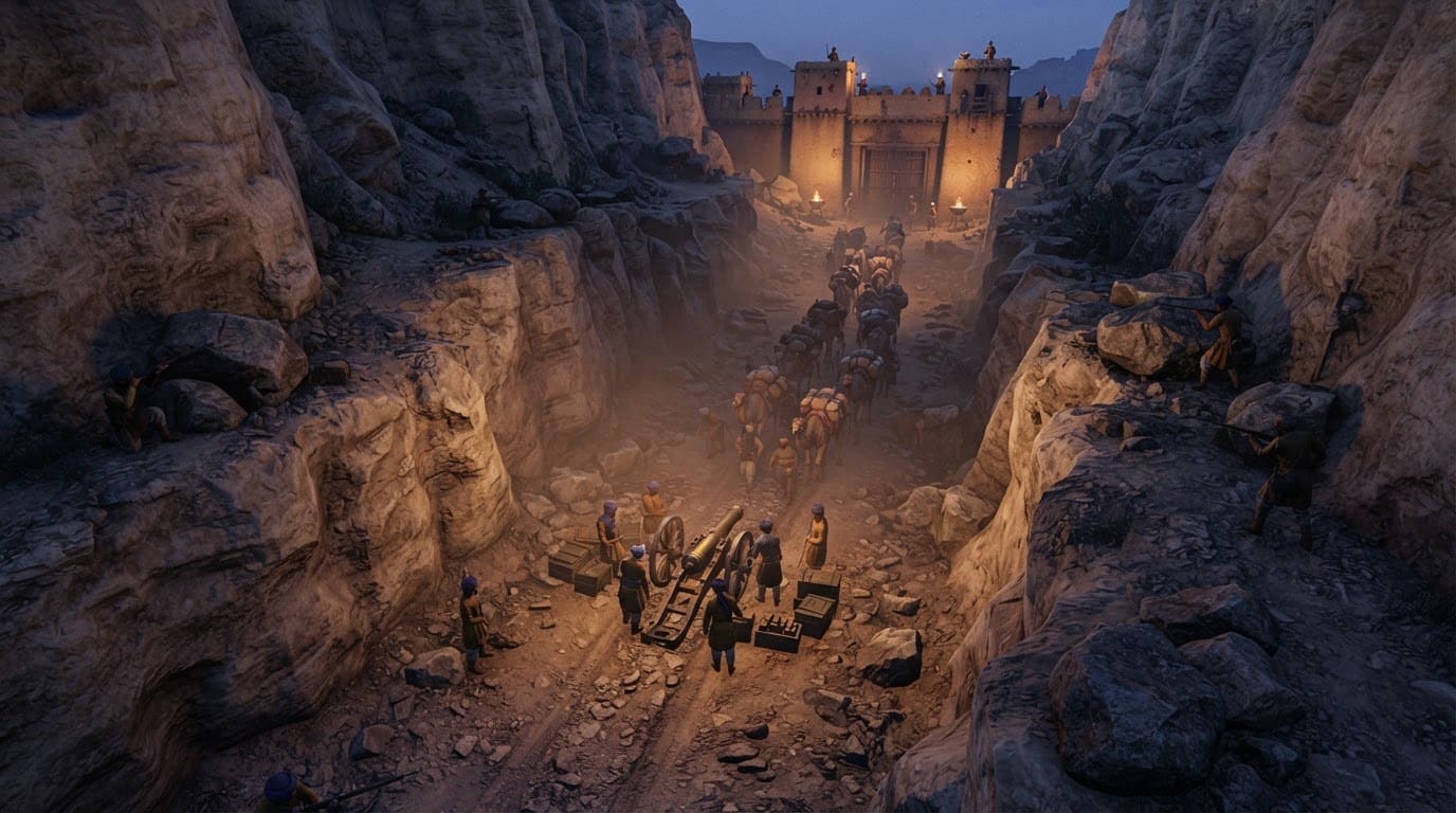 Khyber Pass, corridor de pierres