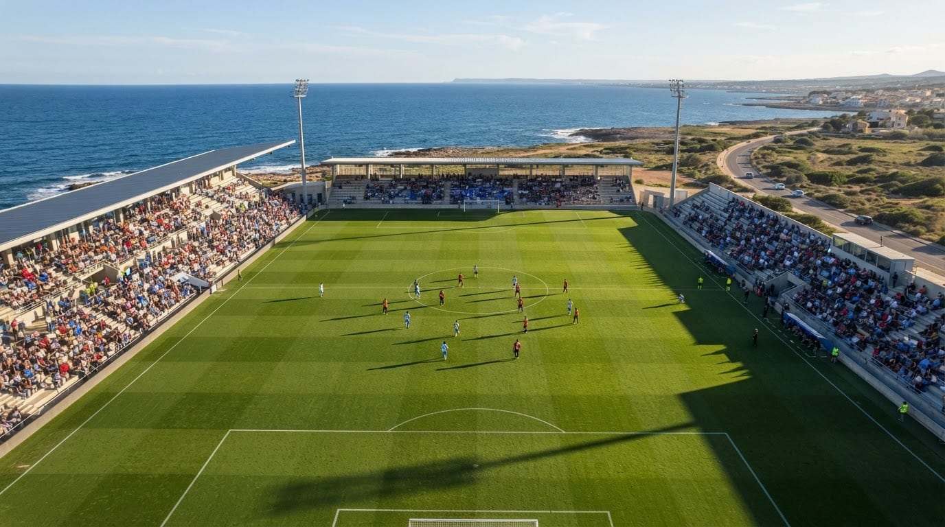 Sunny coastal arena