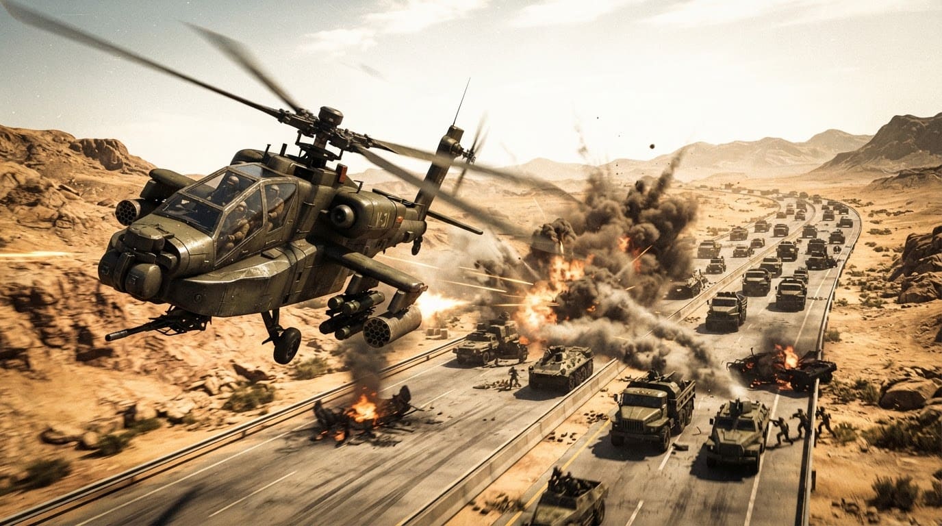 Konvoi unter Beschuss nehmen