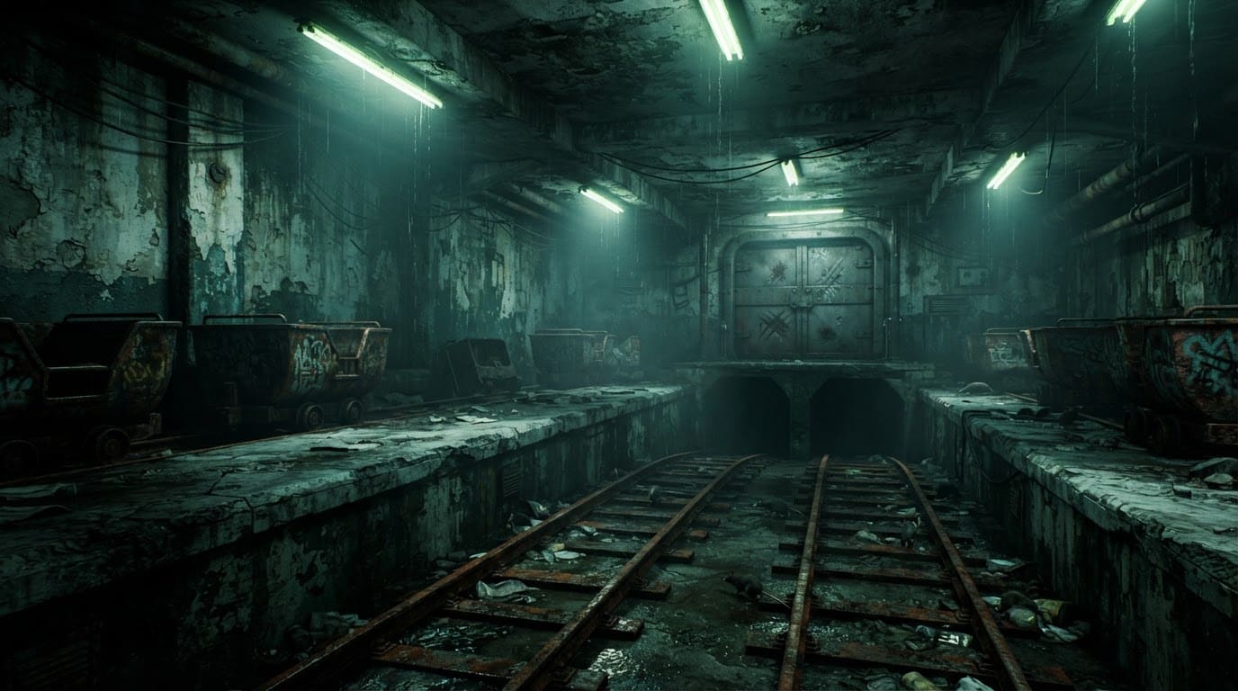 La stazione dei treni fantasma sotterranea