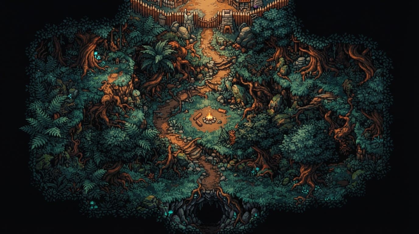 Primeira camada de floresta