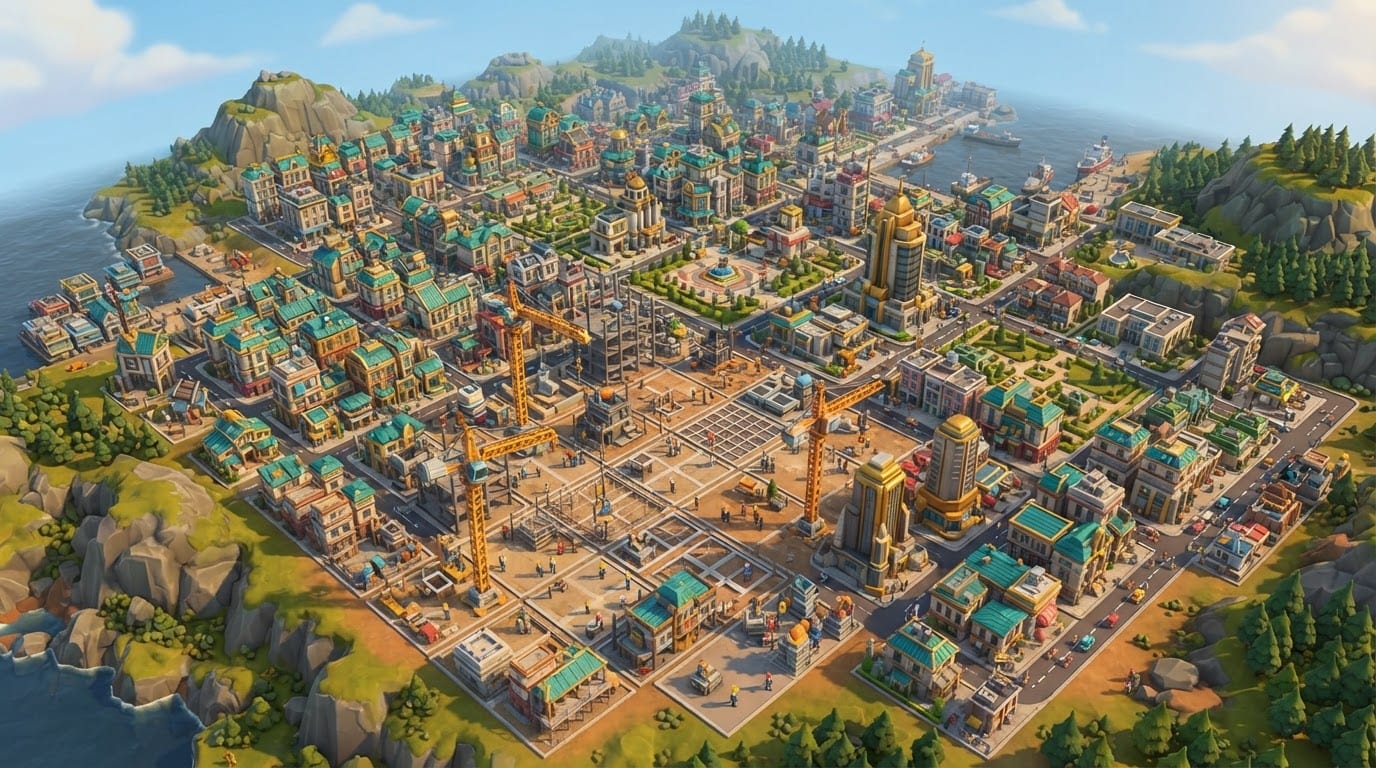 Lay down city districts