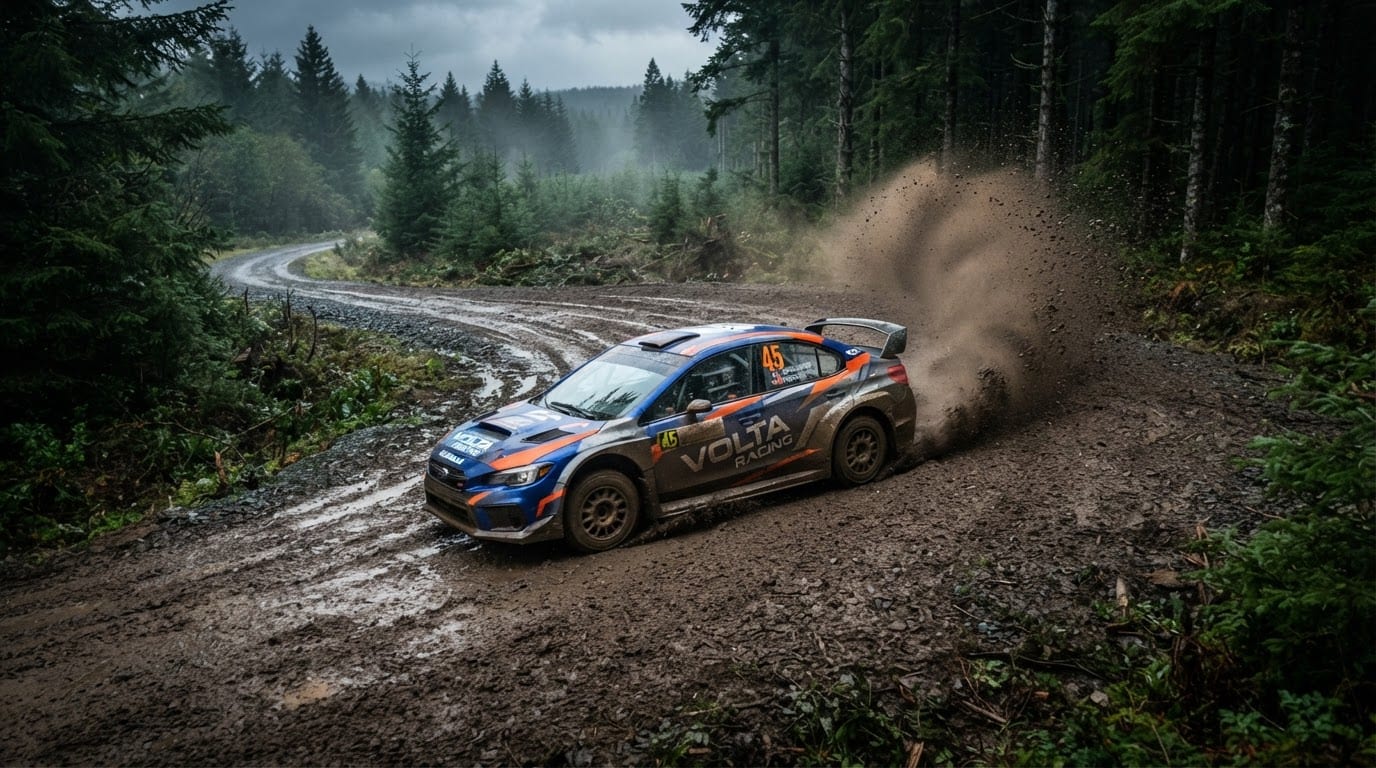 Drift across muddy clearings