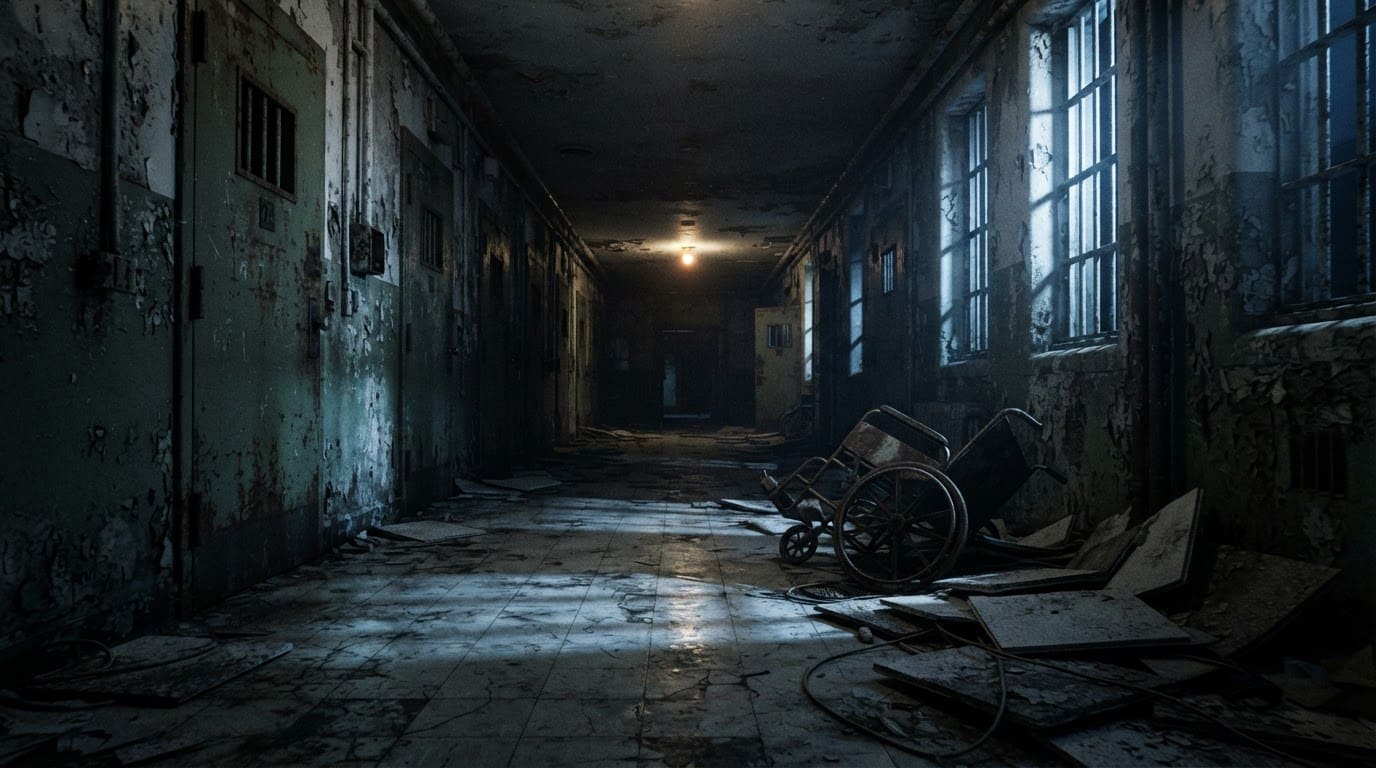 A shuttered psychiatric ward