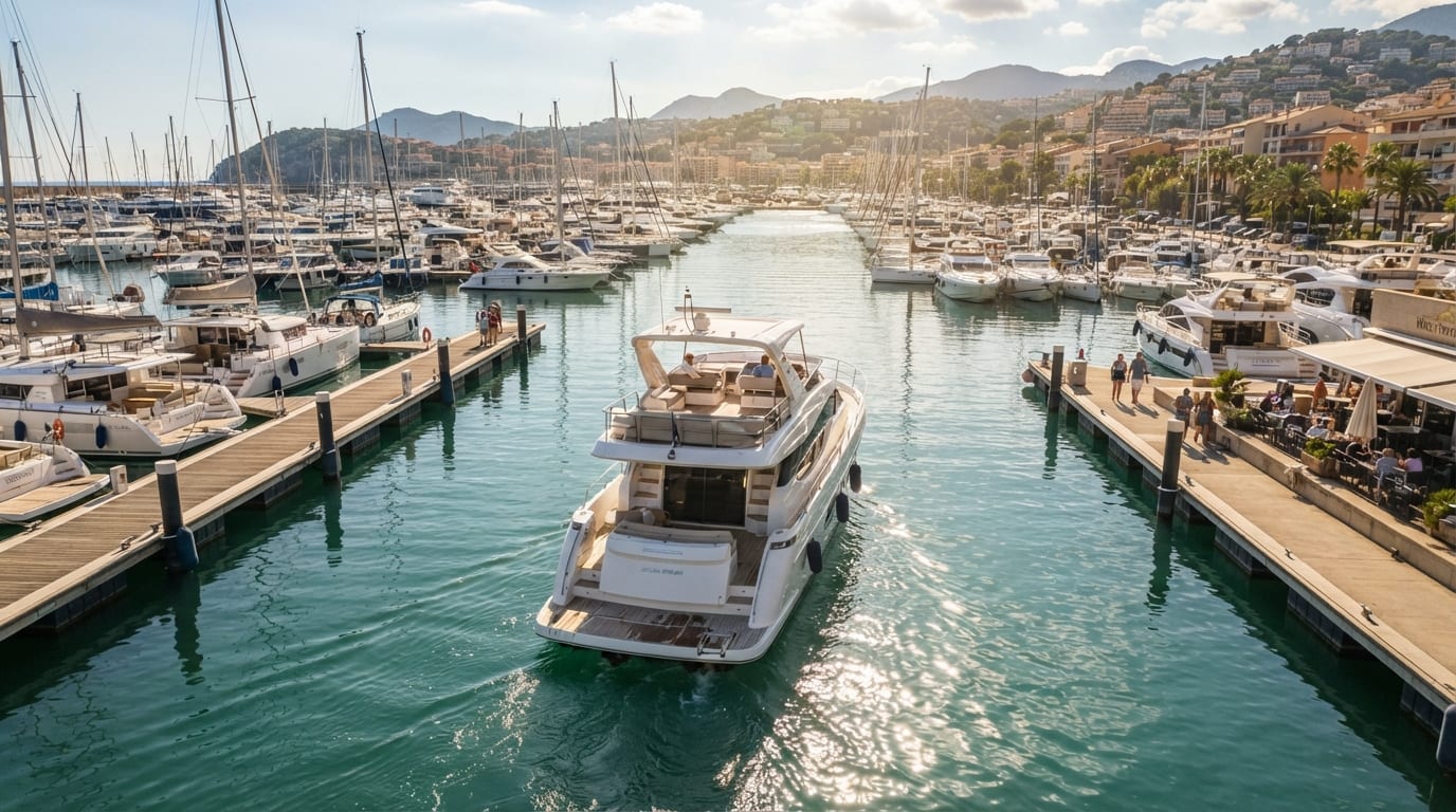 Navigate a busy harbor