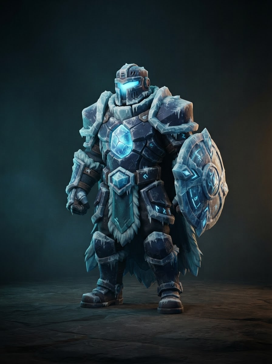 Explorador con armadura de hielo