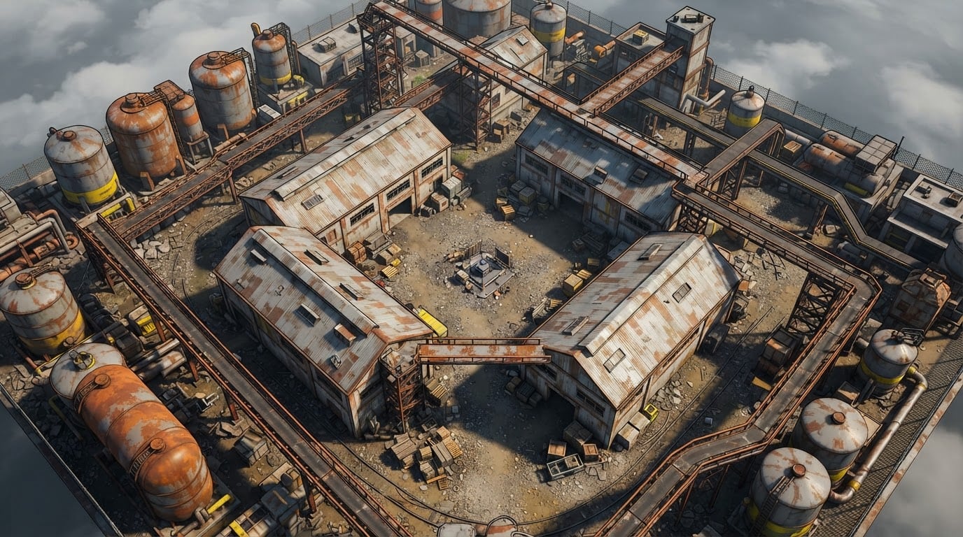 Verlassene Industrieanlage