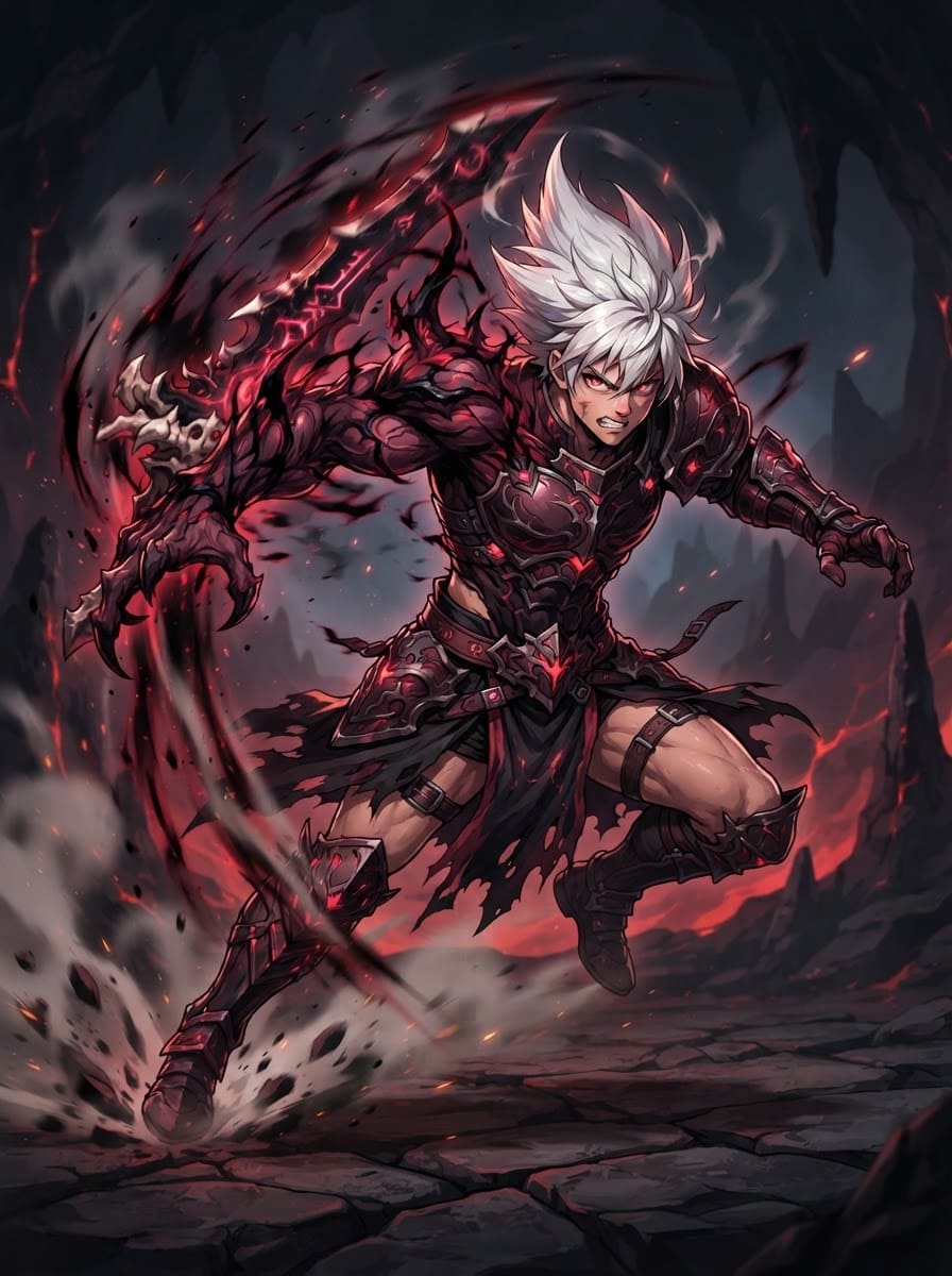 Asta en semitransformación demoníaca