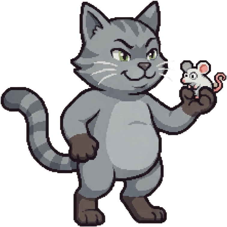 Image: One isolated full body duo game sprite, a friendly