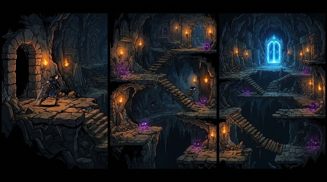 Collapsed dungeon gate entrance