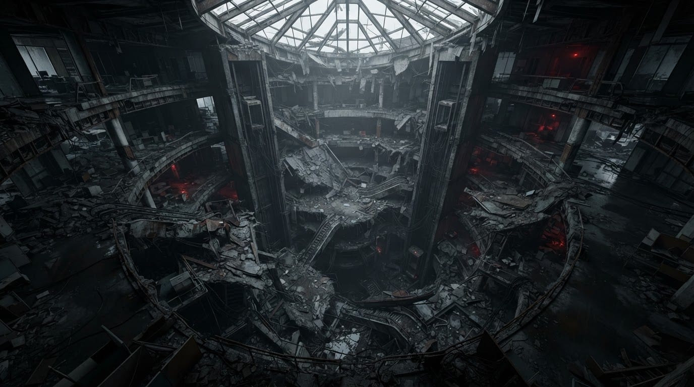 Abandoned corporate arcology