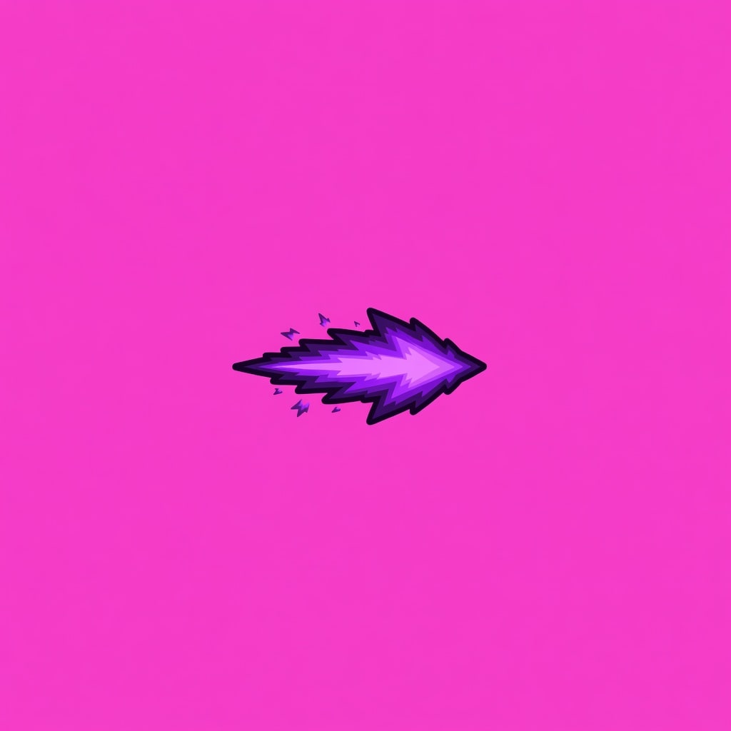 Violet Energy Bolt Projectile