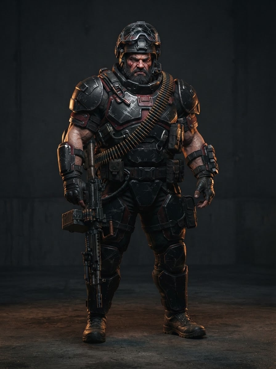 Heavy weapons mercenary