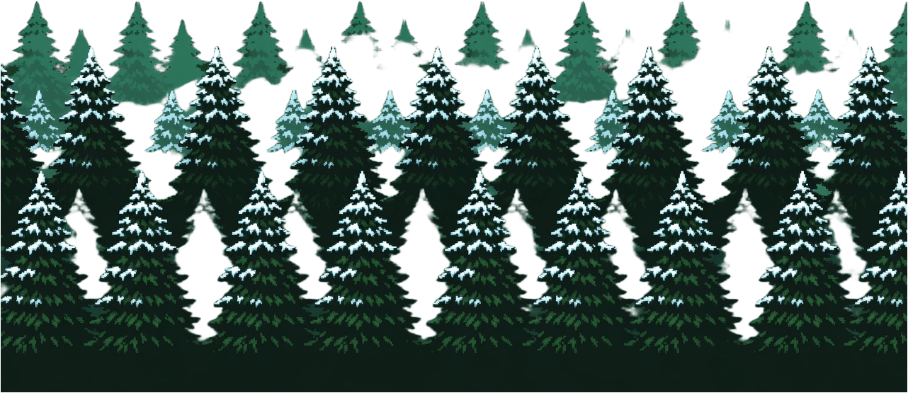 Winter Pine Silhouette Band