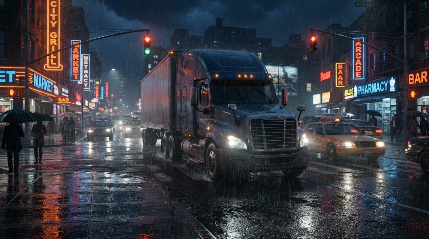 Deliver loads through rainy cities