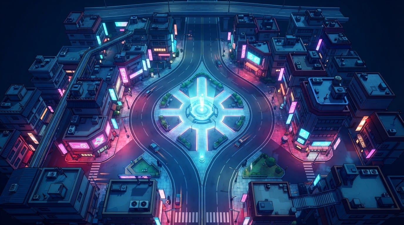 Neon Downtown Speed Circuit
