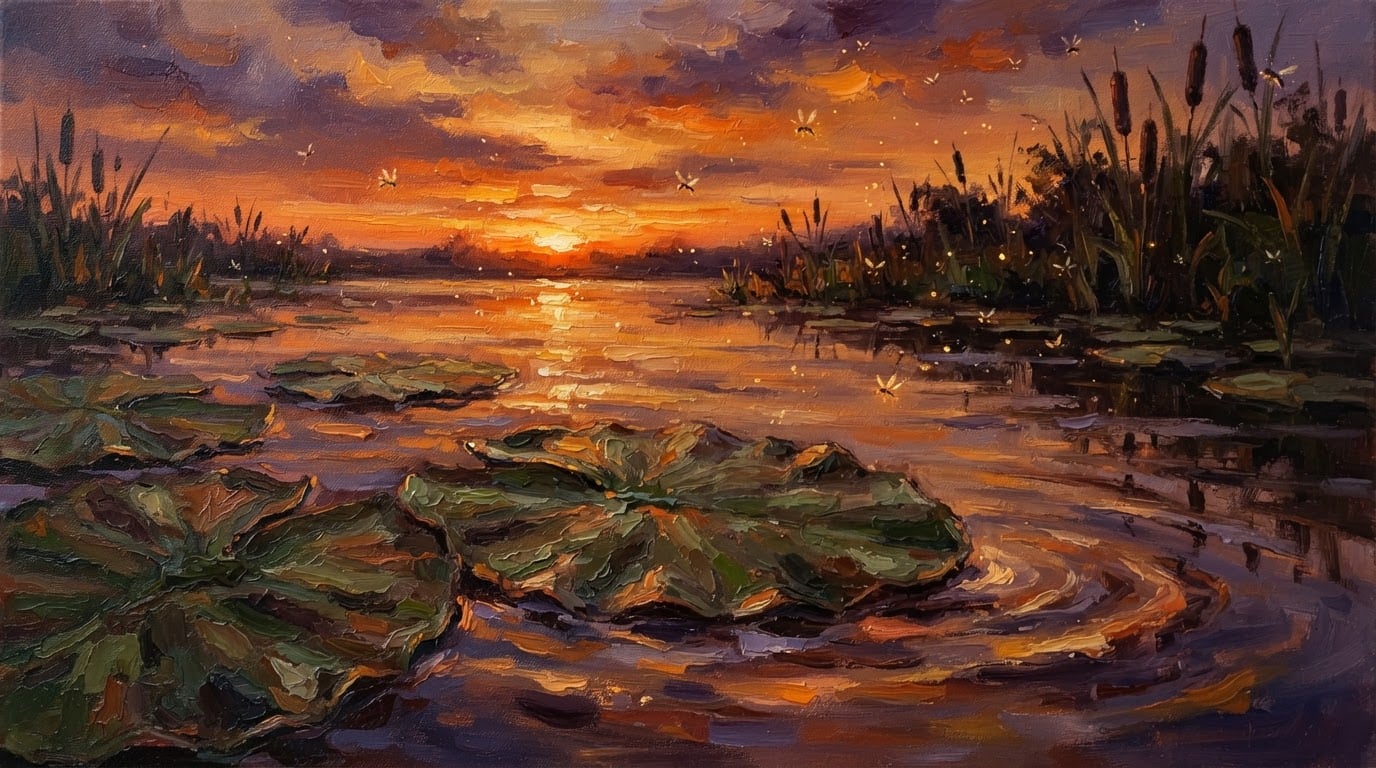 Low-Angle Painterly Pond