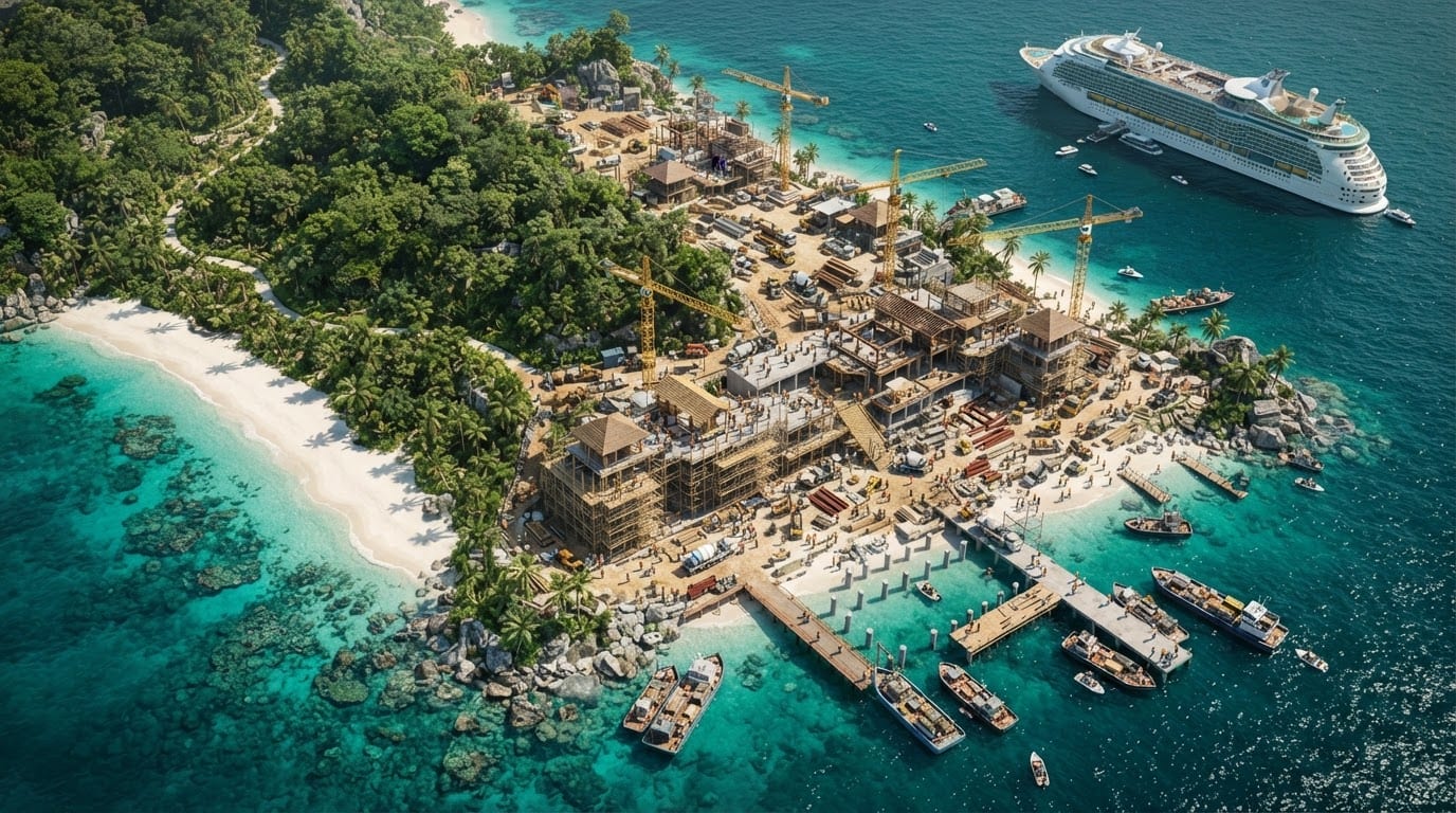 Develop a private island destination