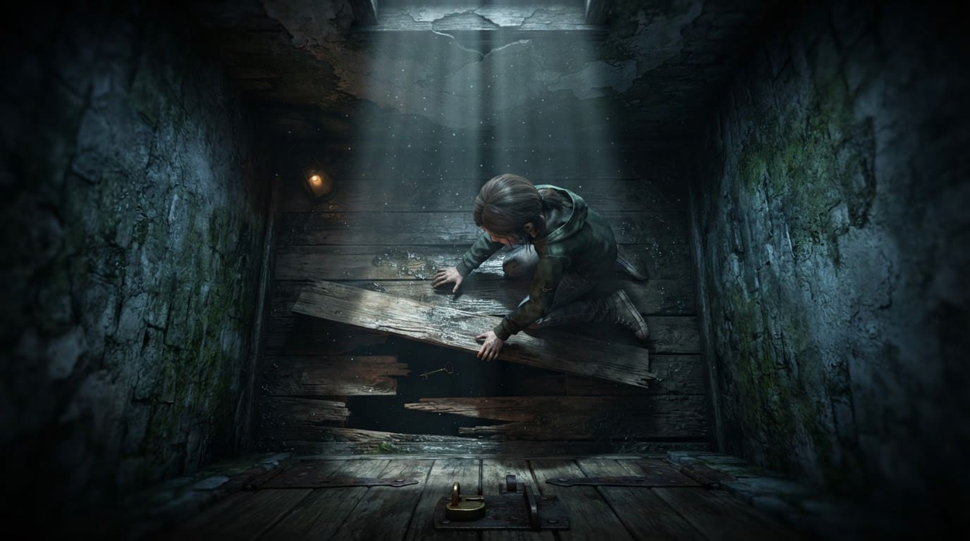 Trouver la clé sous le plancher
