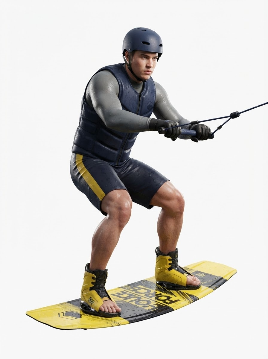 Heavy-set male power rider