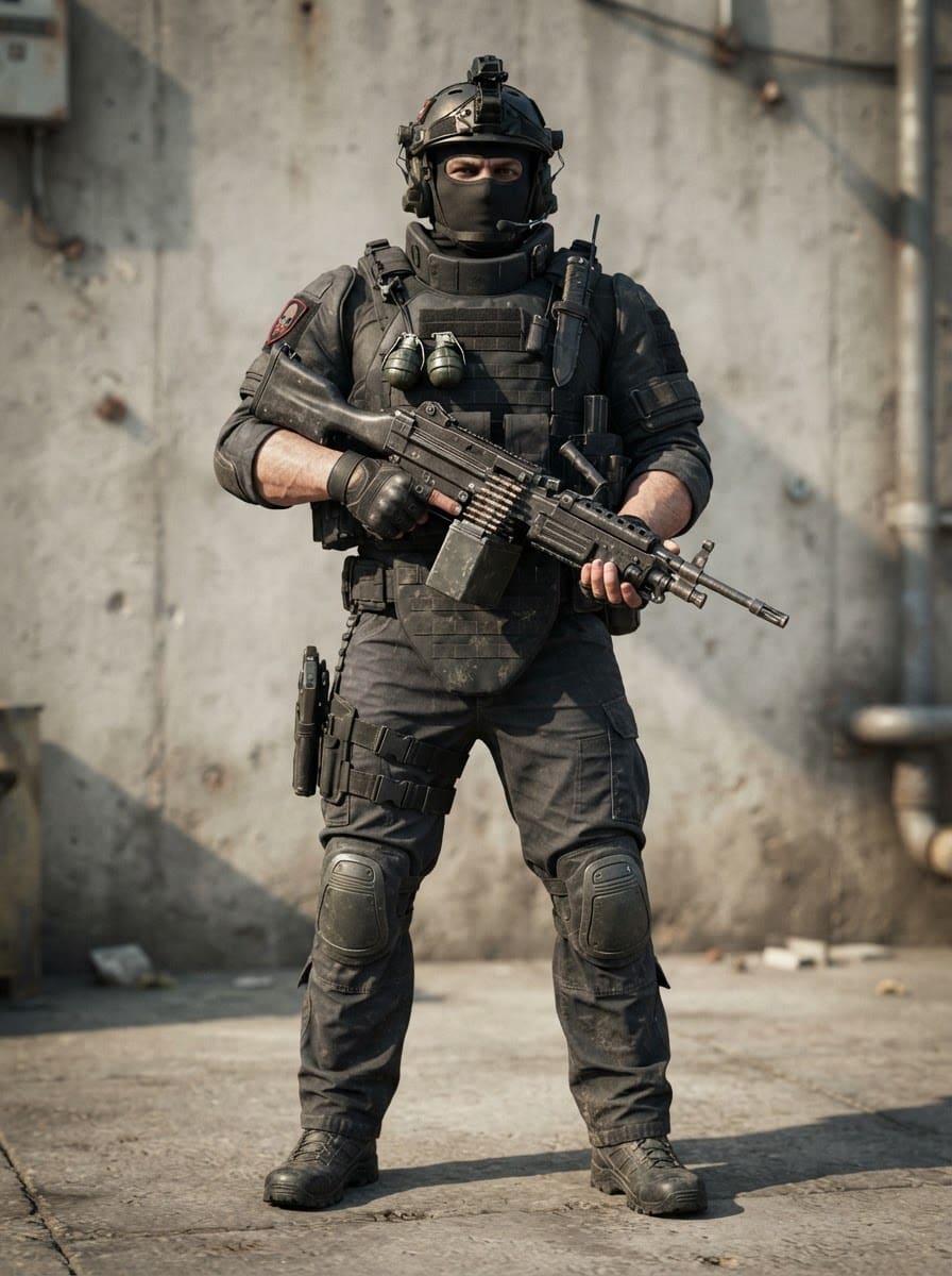 Heavy weapons mercenary