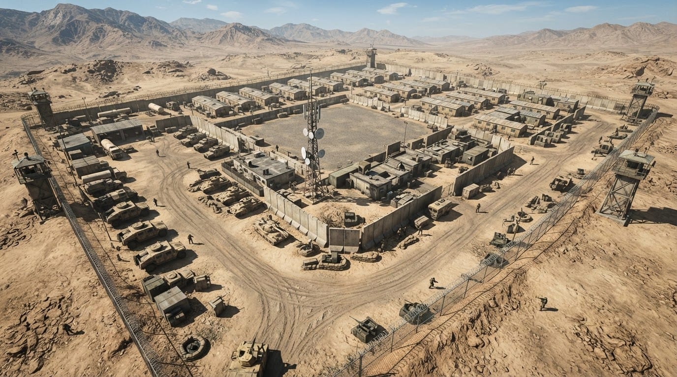 Desert military base
