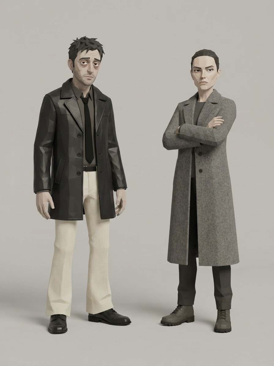 The tired investigator and his handler
