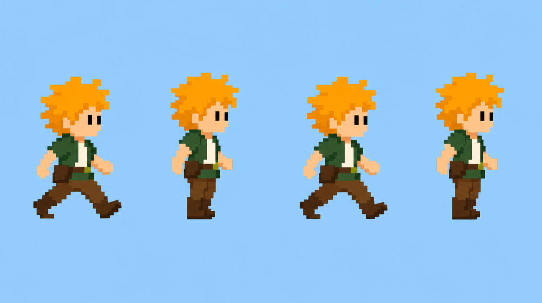 Pixel Hero Walk Sheet