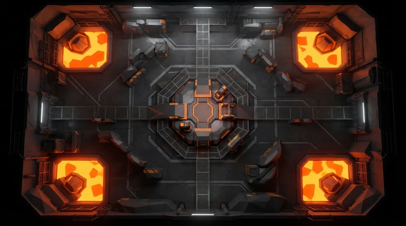 Industrial Smelter Arena