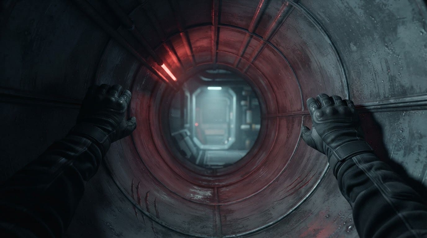 Crawl through vents silently