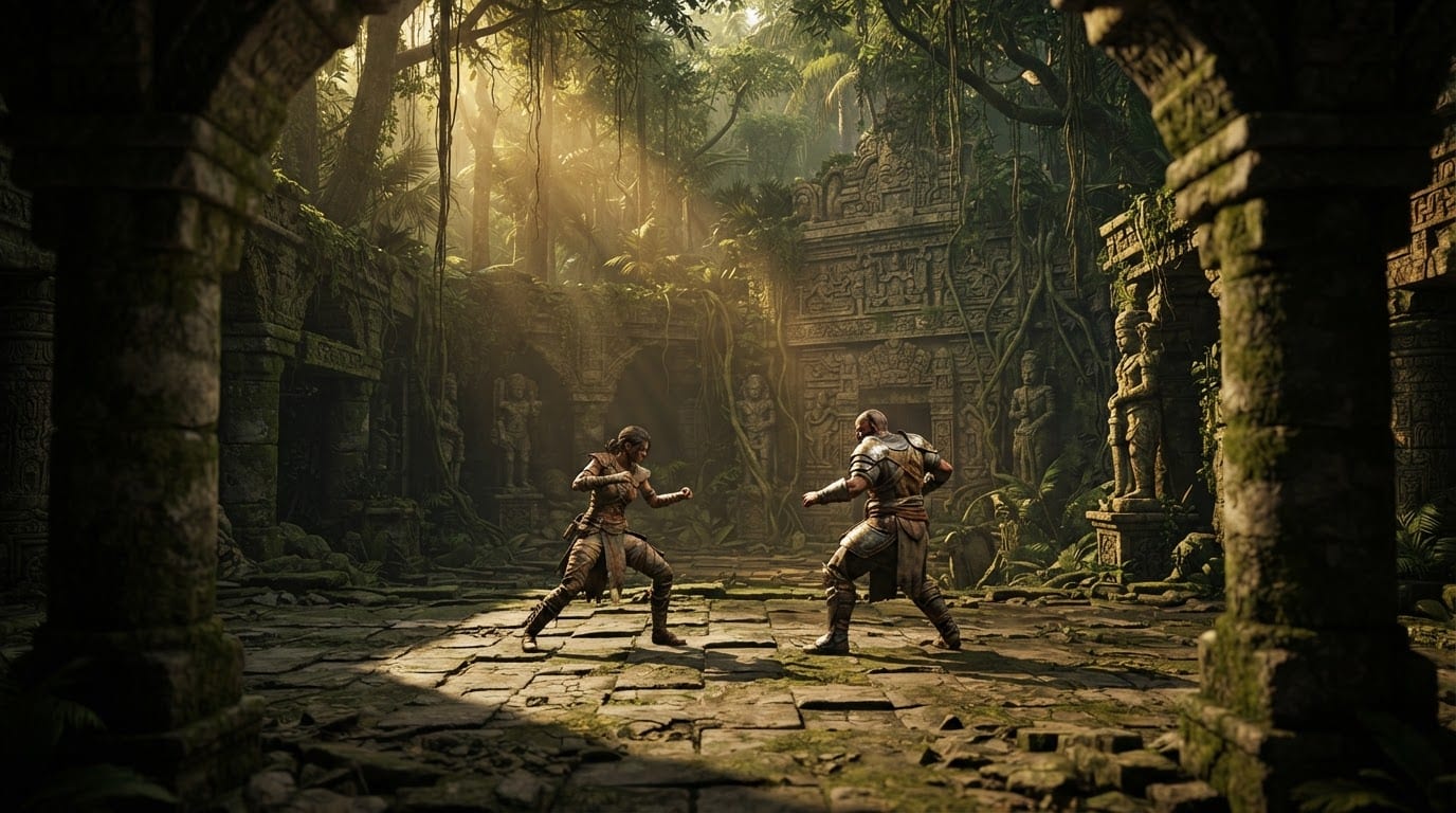 Kuil Tua di Hutan Lebat