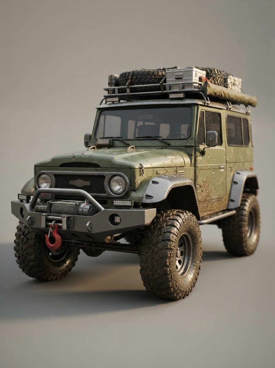 Bruised steel expedition rig
