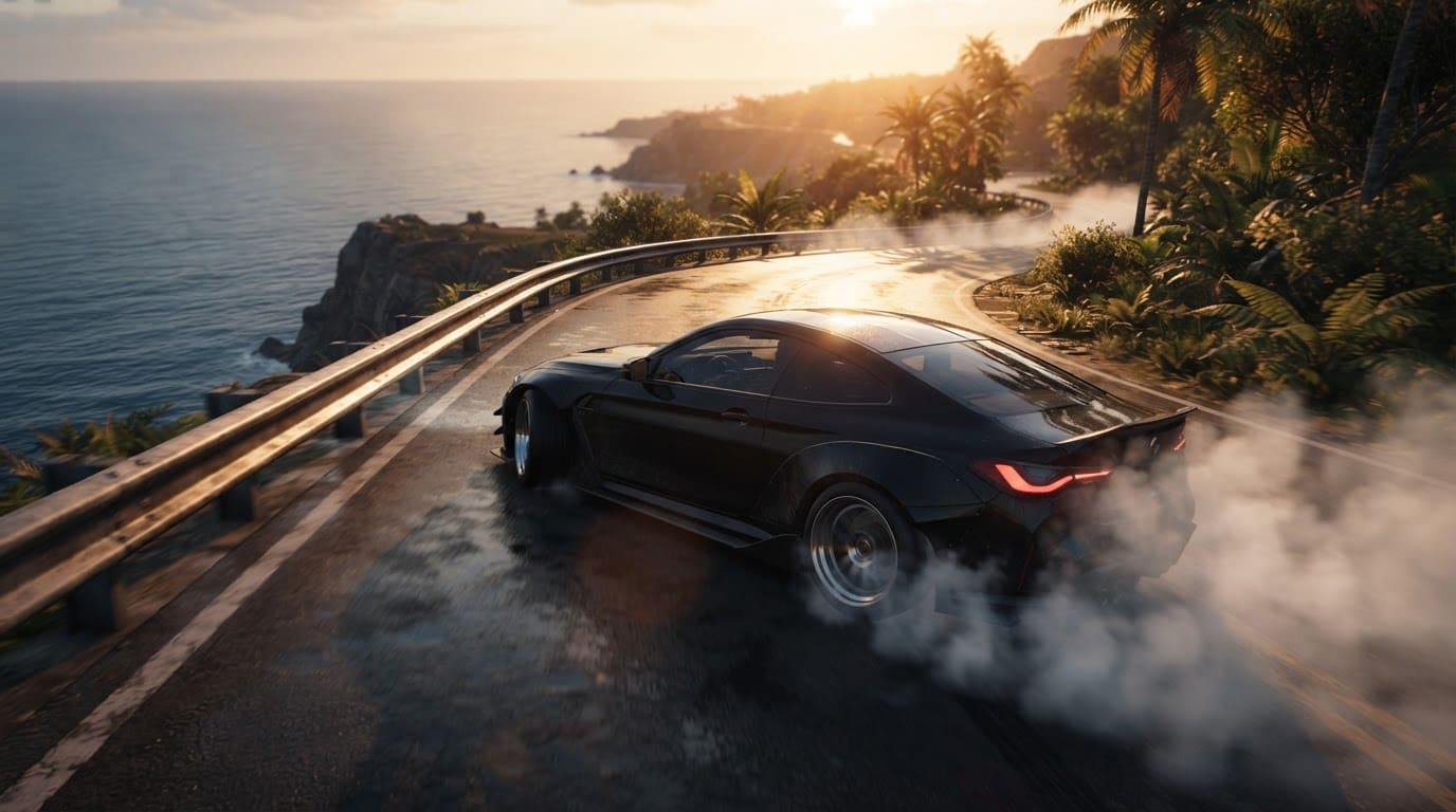 Drift the coastal mountain pass