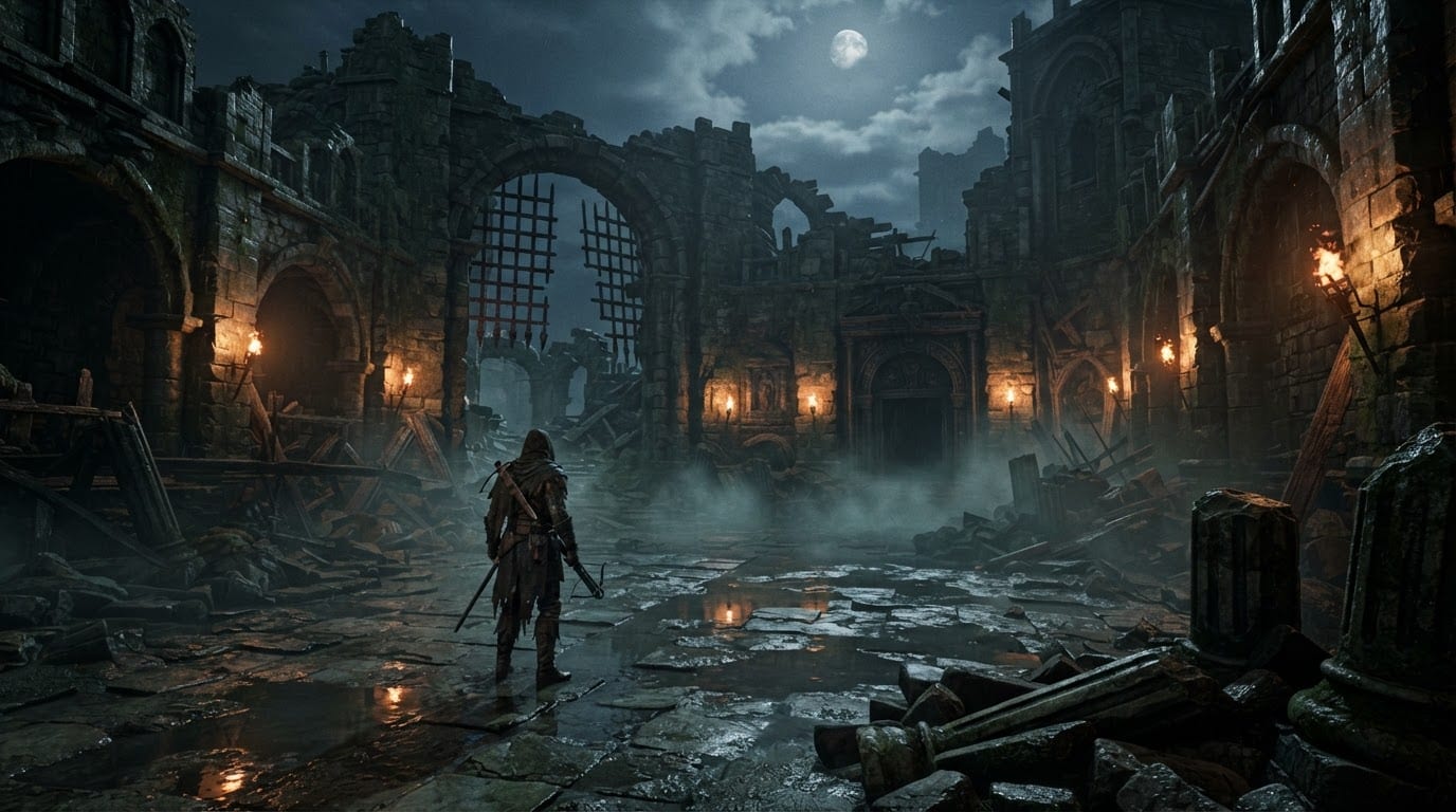 Ruined Gothic Fortress
