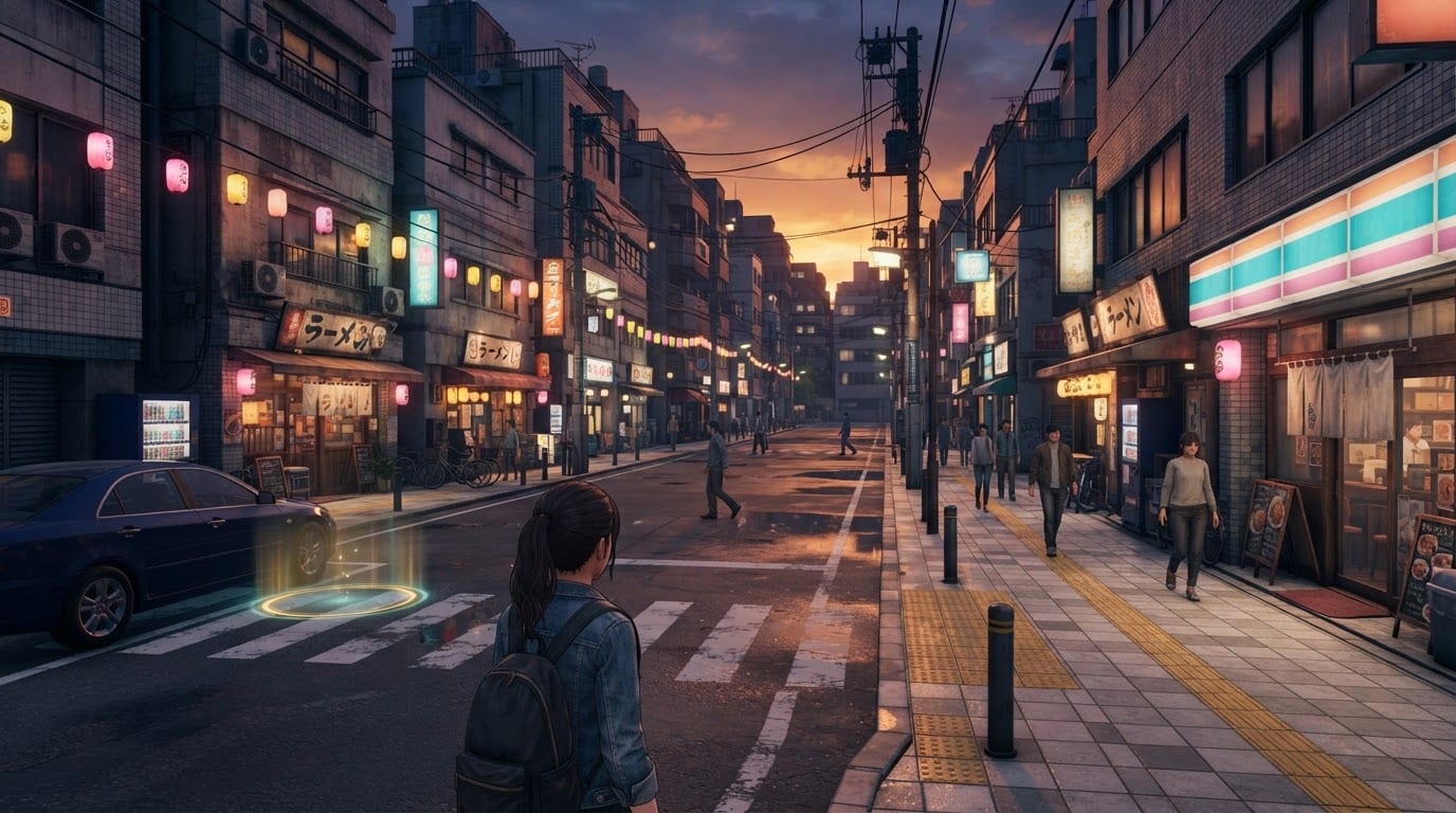 Neon downtown Shinjuku block
