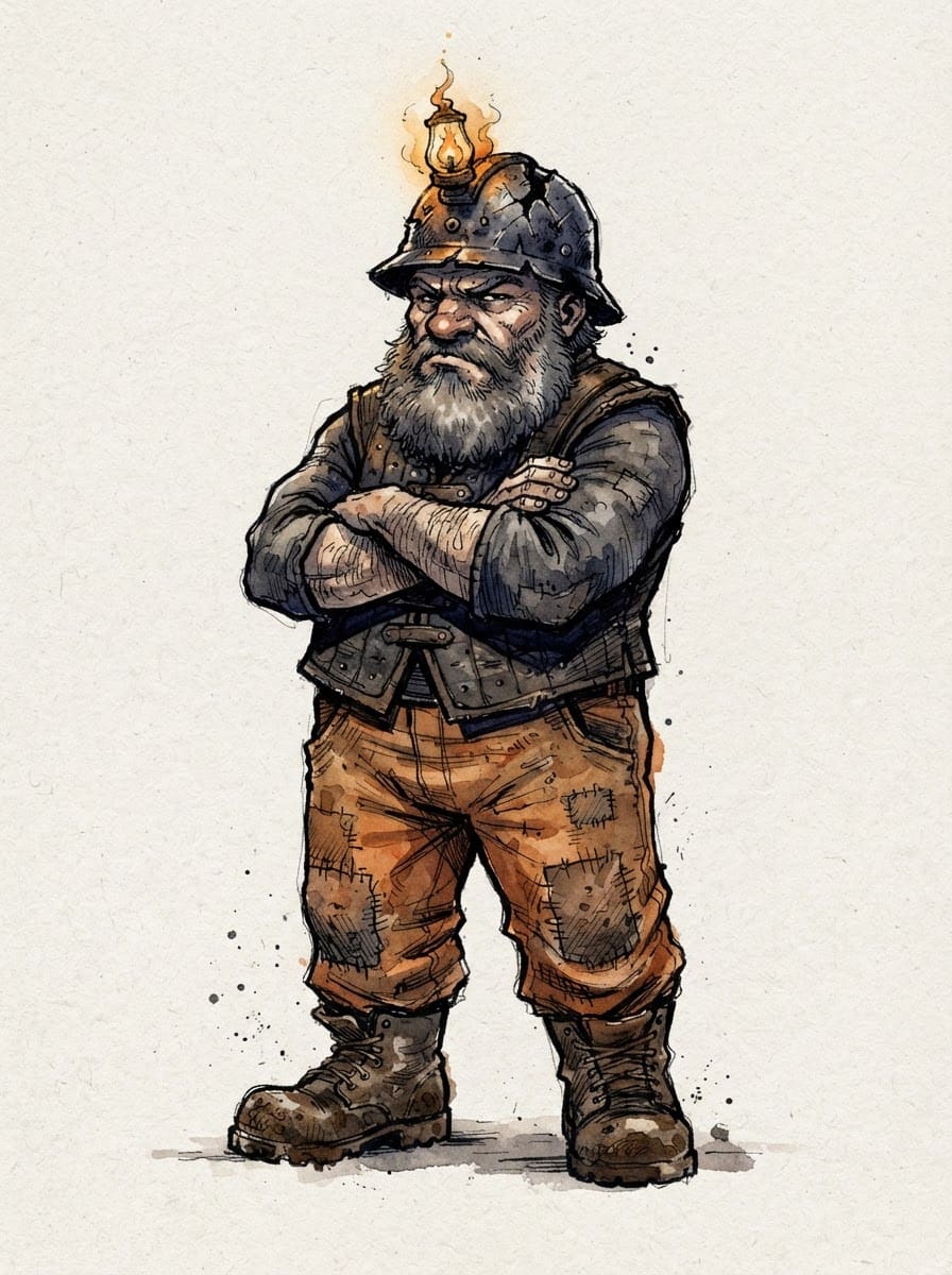 The stubborn old miner
