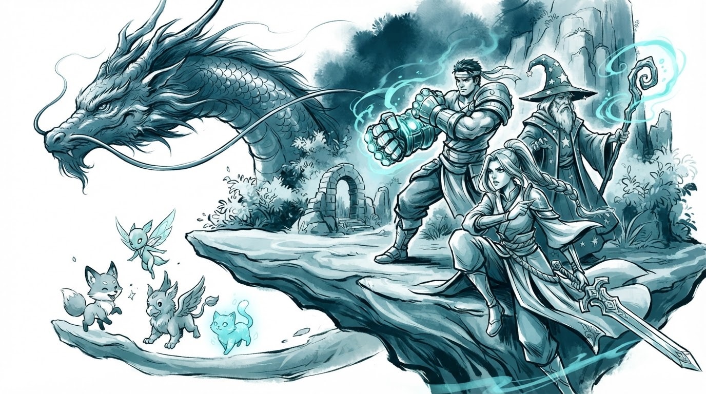 FFX-style character key art