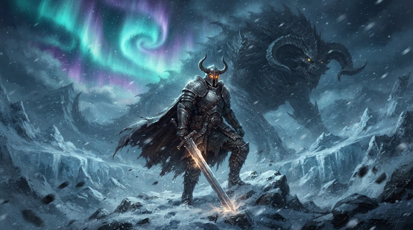 MMORPG key art: knight