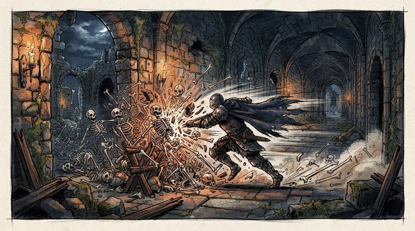 Smash through bone barricades