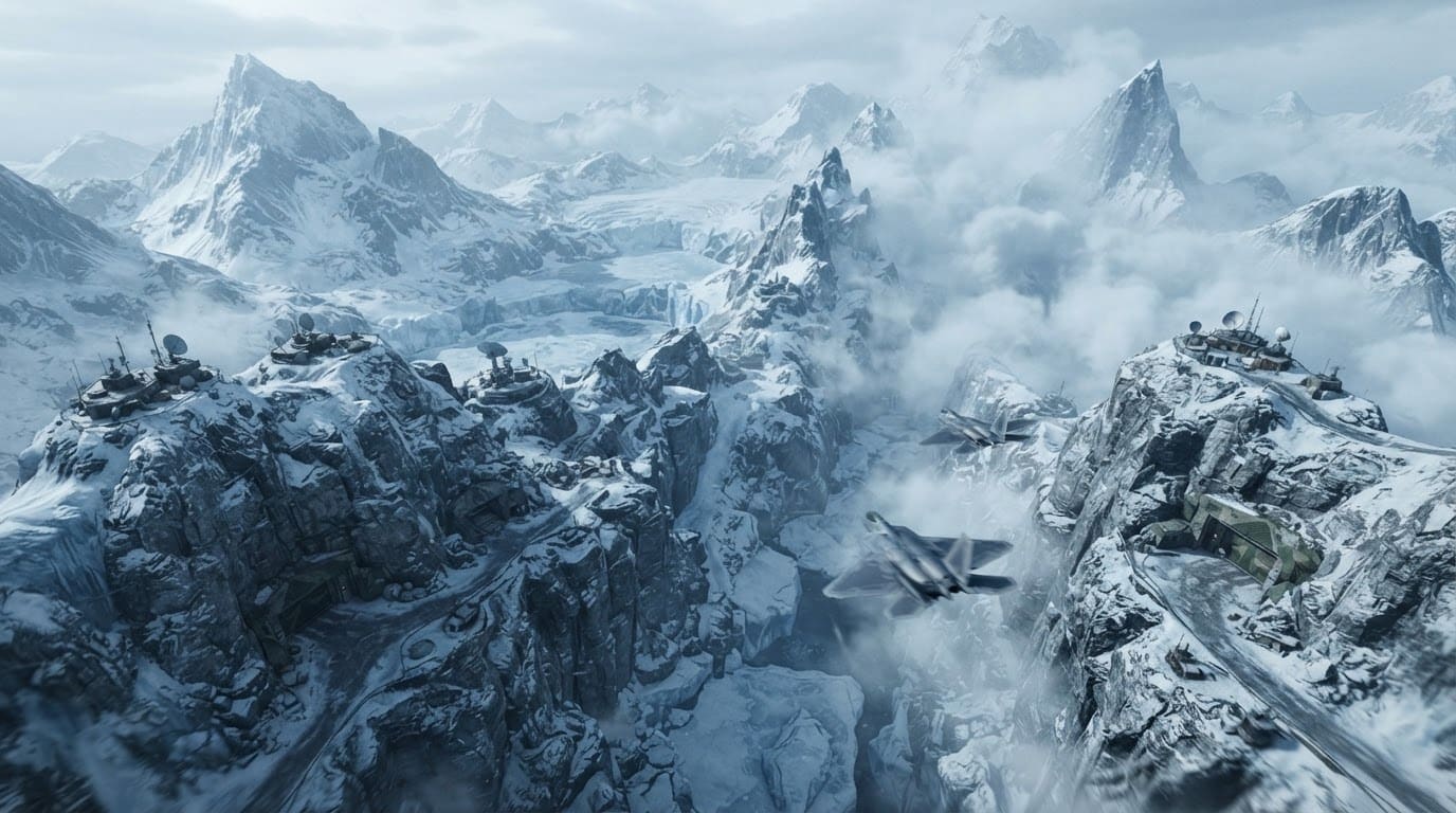 Arctic mountain corridor